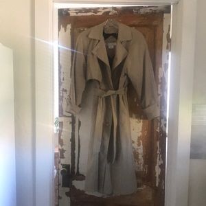Used Brem Rainwear Lined Trench Coat